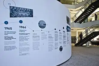 Mural sobre las Negociaciones para la transferencia de soberanía de las islas Malvinas.