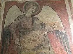 Detalle de ángel músico del 1304