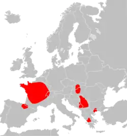 Distribución de M. alcathoe.