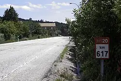 Carretera acceso A Cañiza