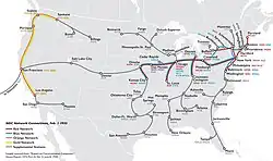 Estaciones de radio de las cadenas de la NBC en 1933