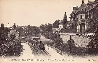 La estación a principios del siglo XX.