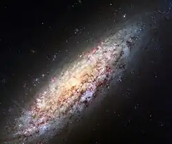 Una galaxia vista desde el telescopio Hubble