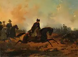 Napoleón chargeant a Waterloo