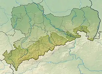 La región natural de las Tierras Altas Sajonas y las Tierras Altas Centrales