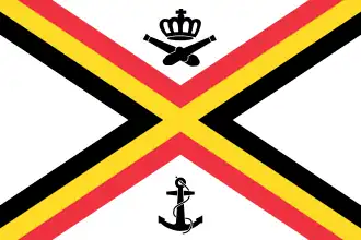 Bandera naval de Bélgica