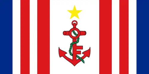 Bandera naval de Mauricio