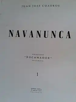 Portada del libro Navanunca (1961)