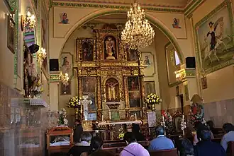 Interior de la Capilla de la Santa Cruz