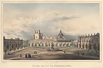 La catedral hacia 1836.