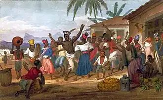 Dibujo Negro fandango scene