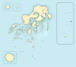 Neiafu ubicada en Neiafu