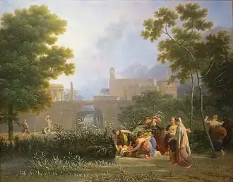 Moises salvado de las aguas (1827), Río de Janeiro, Museo Nacional de Bellas Artes de Brasil.