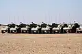 Varios Panhard AML del Ejército de Níger durante la Operación Escudo del Desierto.