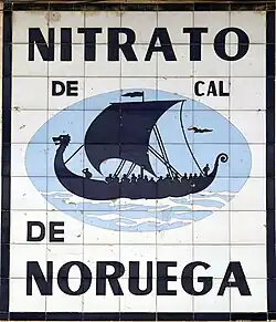 Mural de Nitrato de Noruega en Peñafiel, Valladolid