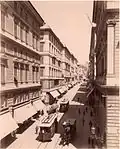 La Via Roma en la segunda mitad del siglo XIX, en una foto de Alfred Noack.