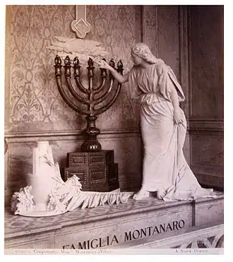 Alfred Noack, Mausoleo Montanaro, Cementerio de Génova, c. 1880.