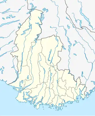 Kristiansand ubicada en Vest-Agder