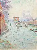 Notre-Dame con nieve (1889), Museo Wallraf-Richartz, Colonia.