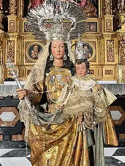 Talla de Nuestra Señora del Rosario, imagen titular de la Hermandad del Cristo de la Corona