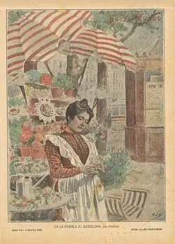 Nuevo Mundo, en la Rambla de Barcelona, 1900