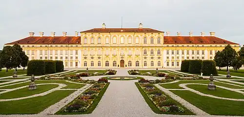 Palacio Nuevo de Schleissheim en Munich construido (1701-1726) por orden del príncipe elector Maximiliano II Manuel de Baviera por el arquitecto Enrico Zuccalli