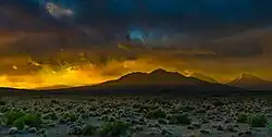 Puesta de sol en la reserva