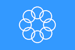 Propuesta de bandera con un círculo de anillos.