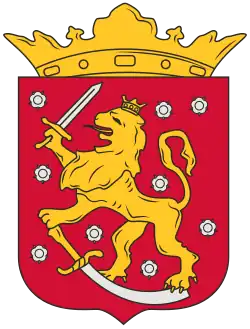 Escudo de armas de Finlandia (1742-1743)