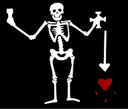 Bandera de Olivier Levasseur