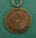 Medalla entregada por el Ejército Argentino al general Cerri por su participación en la guerra con el Paraguay (posterior).