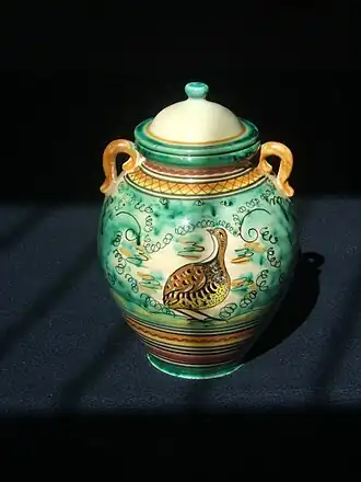 Orza de cerámica de Puente del Arzobispo.