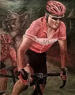 Óscar Sevilla pintado por Weimar Roldán (2019).