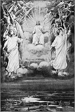 Ilustración titulada «Cristo viniendo en gloria», publicada en 1921.
