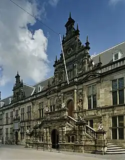 Ayuntamiento de Leiden (c. 1600), obra de Lieven de Key