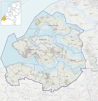 Walcheren ubicada en Zelanda