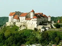Castillo de Burghausen, desde 1255, ha sido la segunda residencia de los duques de la Baja Baviera.