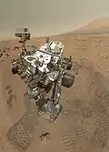 Curiosity rover selfi planeta Marte en "Rocknest" (Octubre 31, 2012).