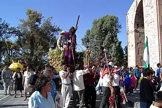 Viacrucis en Atitalaquia.