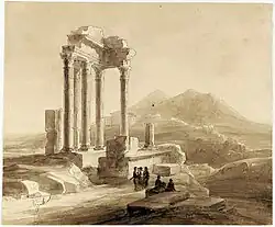 Paisaje con ruinas, hacia 1850. Museo del Prado, Gabinete de Dibujos, Estampas y Fotografías.