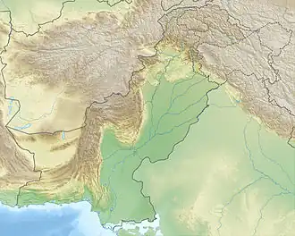 Río Ghaggar ubicada en Pakistán