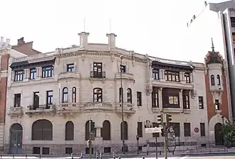 Palacete de Miguel Maura y sede de la Cruz Roja Española en la plaza de Rubén Darío