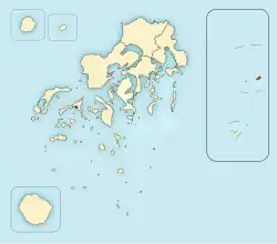 Pangaimotu ubicada en Pangaimotu