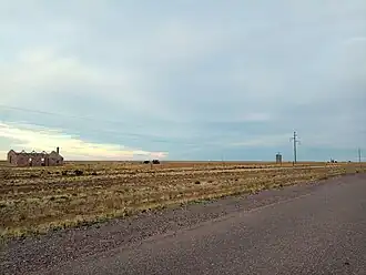 Las ruinas de lo que fueron las instalaciones de Pampa Alta