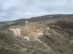 Panorámica del barrio de Monjuí y de la iglesia parroquial