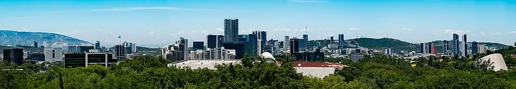Panorama con los múltiples edificios en la zona Valle.