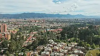 Los cerros desde la localidad de Suba