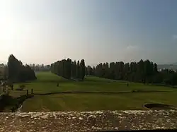 Vista del parque con vistas al valle de Secchia y al coto de caza ducal.