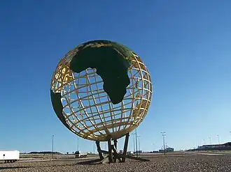 Globo terráqueo en el PTR