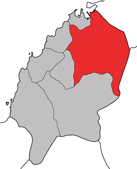 Localización de San Julián en el término municipal de Marín.